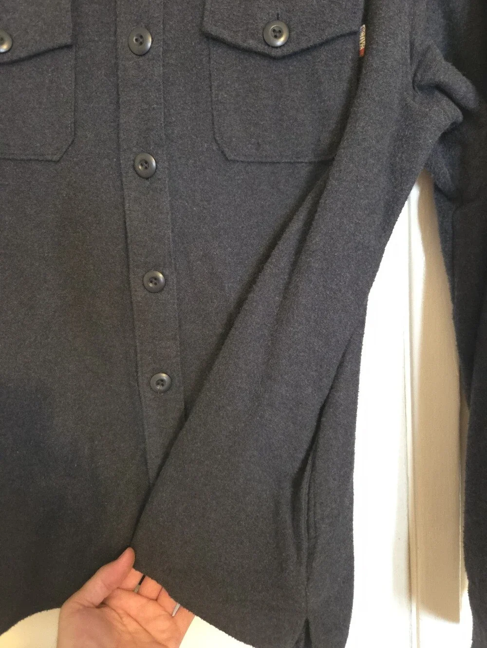 Dark Blue/grey Cotton chacket Active Ride Shop